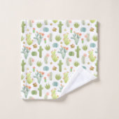Cute Cactus Standing Pattern Bad Handdoek (Wasdoekje)