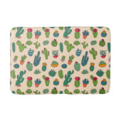 Cute Cactus Standing Pattern Badmat (Voorkant)