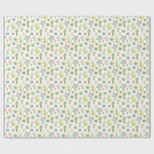 Cute Cactus Standing Pattern Cadeaupapier (Vlak)