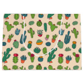 Cute Cactus Standing Pattern Groot Cadeauzakje (Voorkant)