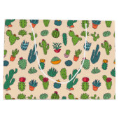 Cute Cactus Standing Pattern Groot Cadeauzakje (Achterkant)