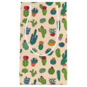Cute Cactus Standing Pattern Klein Cadeauzakje (Voorkant)