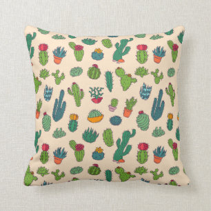 Cute Cactus Standing Pattern Kussen
