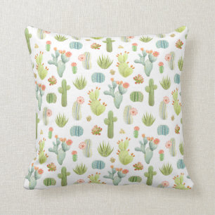 Cute Cactus Standing Pattern Kussen