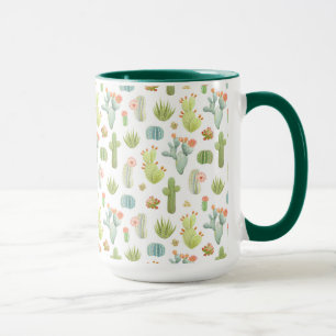 Cute Cactus Standing Pattern Mok