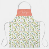 Cute Cactus Standing Pattern Schort (Voorkant)