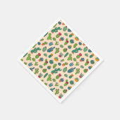 Cute Cactus Standing Pattern Servet (Hoek)