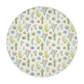 Cute Cactus Standing Pattern Snijplank (Voorkant)