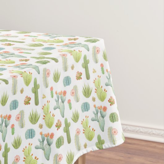 Cute Cactus Standing Pattern Tafelkleed (Voorbeeld)