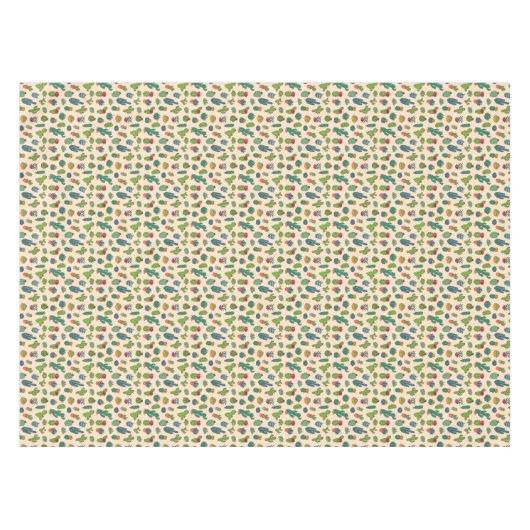 Cute Cactus Standing Pattern Tafelkleed (Voorkant (Horizontaal))