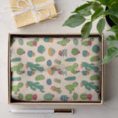 Cute Cactus Standing Pattern Tissuepapier (Geschenk)