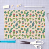 Cute Cactus Standing Pattern Tissuepapier (Craft)
