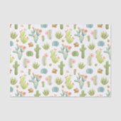 Cute Cactus Standing Pattern Tissuepapier (Voorkant)
