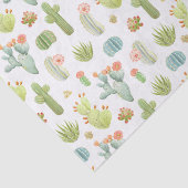 Cute Cactus Standing Pattern Tissuepapier (Detail)