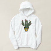 Cute cactus Sticker Hoodie (Design voorkant)