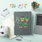 Cute Cactus Sticker Sheet | Succulente Plant Kunst (iPad Cover)
