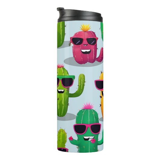 Cute Cactus Thermosbeker (Geroteerd rechts)