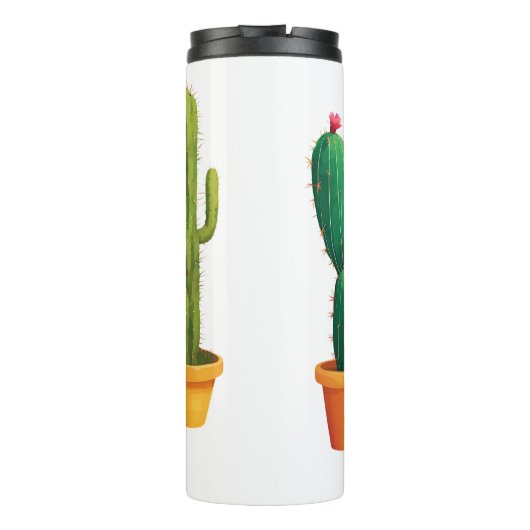 Cute Cactus Thermosbeker (Achterkant)