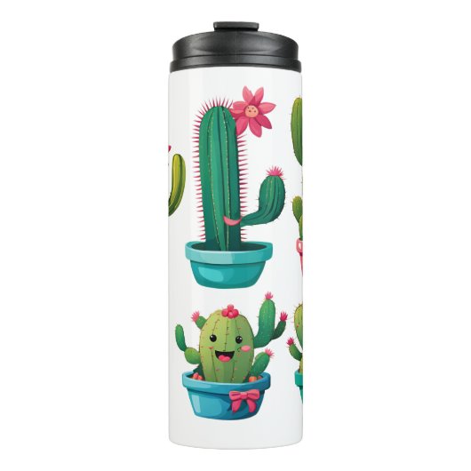 Cute Cactus Thermosbeker (Voorkant)