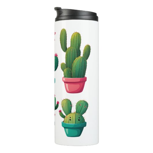 Cute Cactus Thermosbeker (Geroteerd rechts)