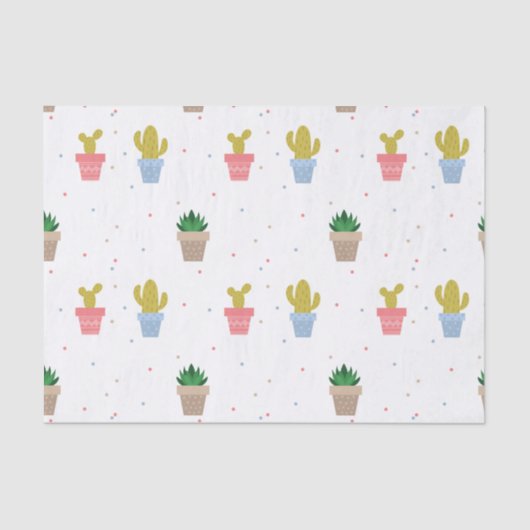 Cute Cactus Tissuepapier (Voorkant)