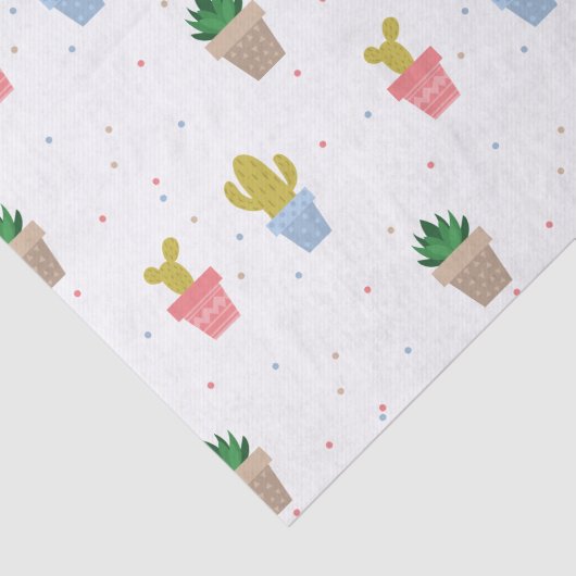 Cute Cactus Tissuepapier (Detail)