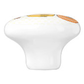 Cute cactus trio singing cartoon illustratie keramische knop (Zijkant)