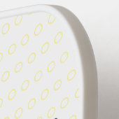 Cute cactus trio singing cartoon illustratie pickleball paddle (Links Detail)