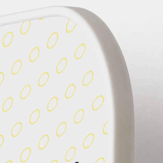 Cute cactus trio singing cartoon illustratie pickleball paddle (Links Detail)