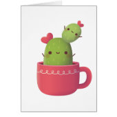 Cute Cactus, Valentijnsdag Greeting (Voorkant)