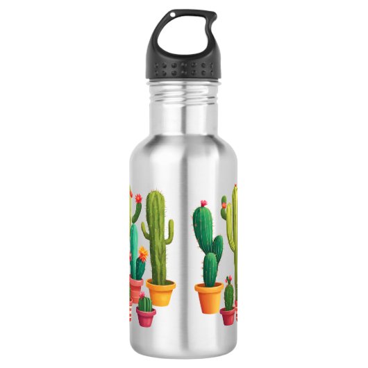Cute Cactus Waterfles (Voorkant)