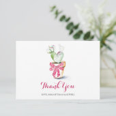 Cute Cactus Waterverf Valentijns - Hartelijk dank Bedankkaart (Staand voorkant)