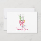 Cute Cactus Waterverf Valentijns - Hartelijk dank Bedankkaart (Voorkant)