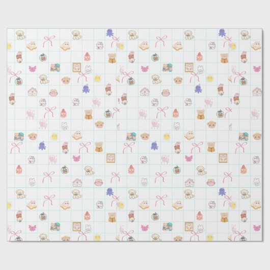 Cute  cadeaupapier (Vlak)