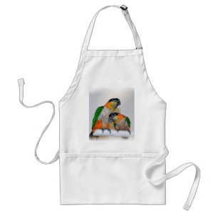 Cute Caique Parrot Pair Bird Apron Standaard Schort