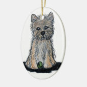 CUTE CAIRN TERRIER decoratie kerstfeest (Links)