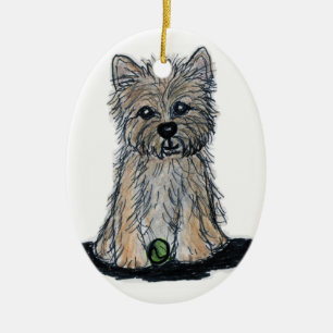 CUTE CAIRN TERRIER decoratie kerstfeest
