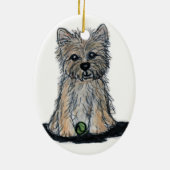 CUTE CAIRN TERRIER decoratie kerstfeest (Achterkant)