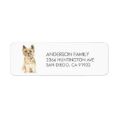 Cute Cairn Terrier Dog Return Label (Voorkant)