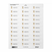 Cute Cairn Terrier Dog Return Label (Full Sheet)