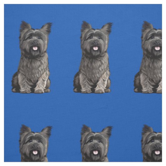 Cute Cairn Terrier Stof (Swatch)