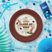 Cute Cajun Crawfish Maroon Gold Afstuderen Papieren Bordje (Feest)