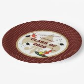 Cute Cajun Crawfish Maroon Gold Afstuderen Papieren Bordje (Gekanteld)