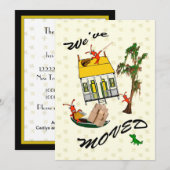 Cute Cajun Crawfish Moving Announements Aankondiging (Voorkant / Achterkant)