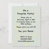 Cute Cajun Crawfish Surprise Party-uitnodigingen Kaart (Achterkant)