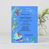 Cute Cajun Critters Het is een Jongen Baby shower Kaart (Staand voorkant)