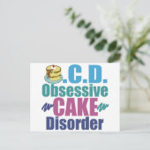 Cute Cake Briefkaart (Staand voorkant)