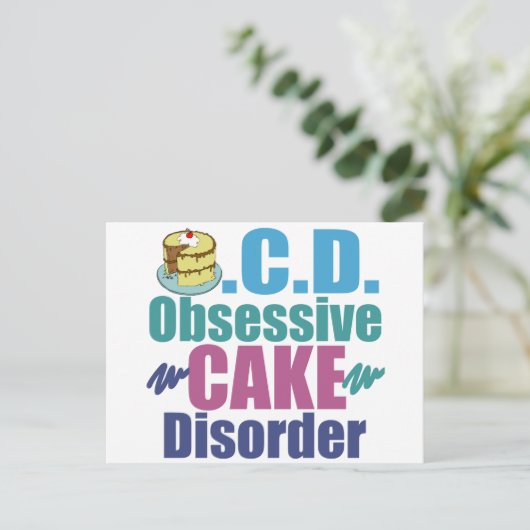 Cute Cake Briefkaart (Staand voorkant)