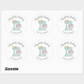 Cute Cake Mixer Bakery Business Klassieke Round St Ronde Sticker (Vel)