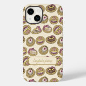 Cute Cake Pattern, gepersonaliseerd Case-Mate iPhone Case (Achterkant)